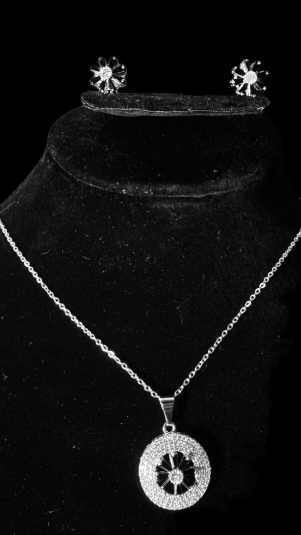 Black X Silver Locket Set