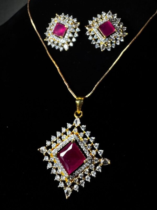 Ruby Locket Set (1 Carat)